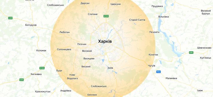 Карта Харків
