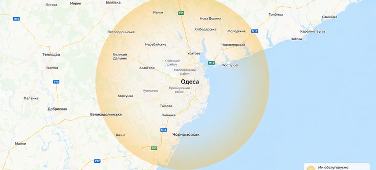 Карта Одеса